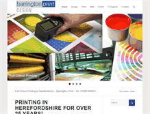 Tablet Screenshot of barringtonprint.com